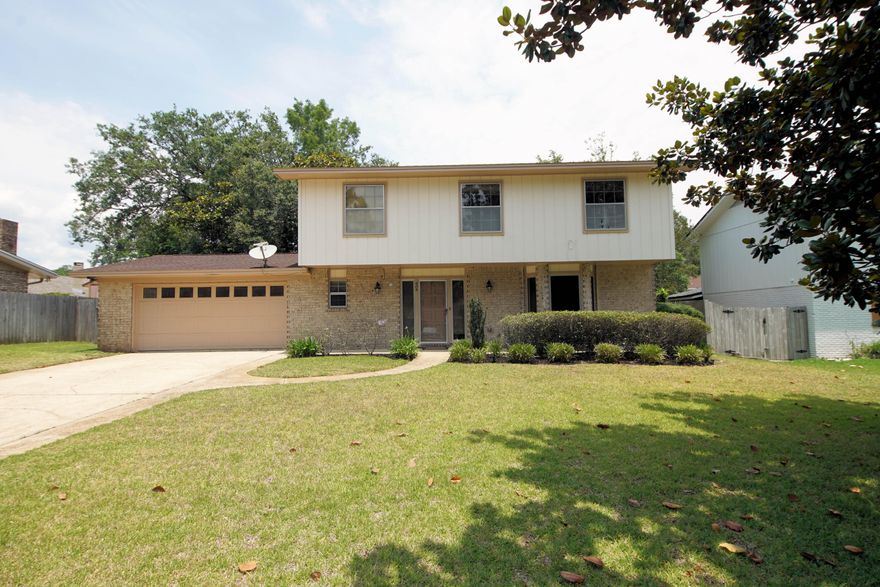 Wonderful Opportunity to purchase a KENWOOD Home!  This is a Lovely Home and Perfect for a Growing Family or Whomever needs Room to Spread Out. This Well Loved, Well Known and Coveted Neighborhood has it's own Elementary School, Sidewalks, Pickle Ball and Tennis Courts And backs up to the Ft Walton Beach Golf Course. Super Easy Commute to EGLIN AIR FORCE BASE. Near the Emerald Coast Beaches, Shopping and Restaurants. Great Curb Appeal. Brand New Copper Wiring, Interior Paint and All New Carpet Upstairs. Downstairs features a Living Room, Family Room, Half Bath, Formal Dining and Kitchen with Island and a Window at the Sink overlooking the Beautiful Back Yard. Nice large Patio for Grilling and Fully Fenced. HUGE Master Suite. Additional Bedrooms are all spacious. See 'MORE' for added info.