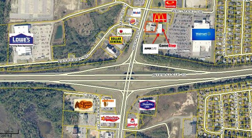 This is a great retail location centrally located just North of the I-10 cross over. It is being completely renovated and will consist of a 1,600 sq/ft clean open floor plan. The canopy is being removed and there is a Billboard on the property that can be rented as additional signage as well. It has great visibility and there are several national tenants within walking distance of this location included Wal-Mart, McDonalds, Burger King, Craker Barrel just to name a few. There is also a CAM Fee that is not included in the base rent that includes property taxes and insurance.