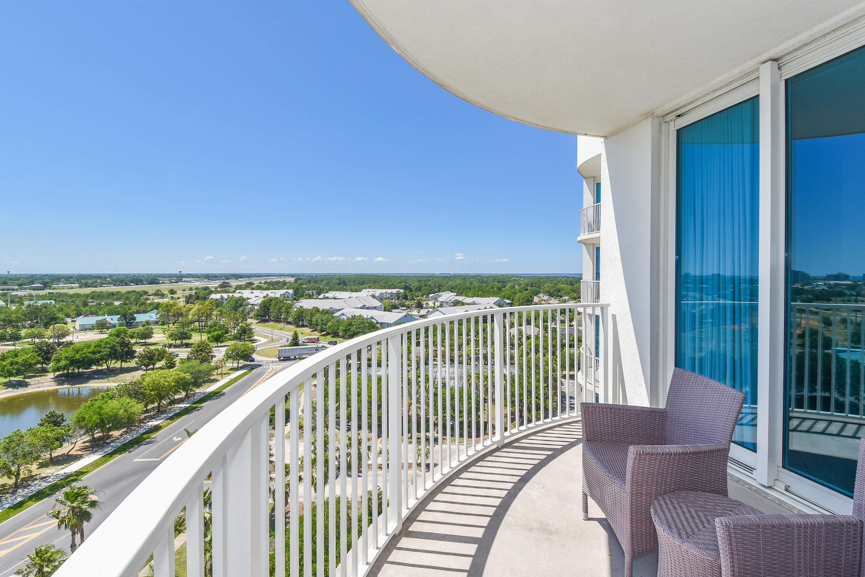 This 11th floor, west facing, junior two-bedroom condo offers views overlooking the City of Destin and the Gulf of Mexico. It has an open concept living and dining area, as well as an expansive and inviting balcony just perfect for taking in the Emerald Coast sunrises. Enjoy the many onsite amenities, including a lushly landscaped pool area boasting Destin's largest lagoon pool with waterfall features, a kiddie pool, hot tub, and splash pad, as well as a playground, fitness center, and tennis and basketball courts. Want your toes in the sand? The resort offers complimentary shuttle service to the beach for you to enjoy Destin's world famous sugar-white and emerald-colored water beaches. Shuttle service takes you to the June White Decker Public Beach access which is just minutes away.