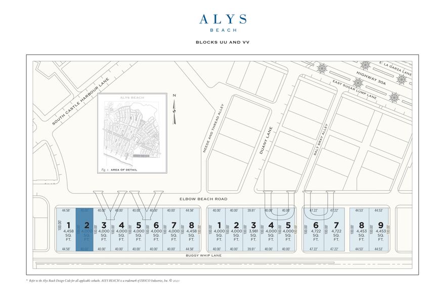 Homesite South of 30A within close proximity of the new owners only Beach Club.