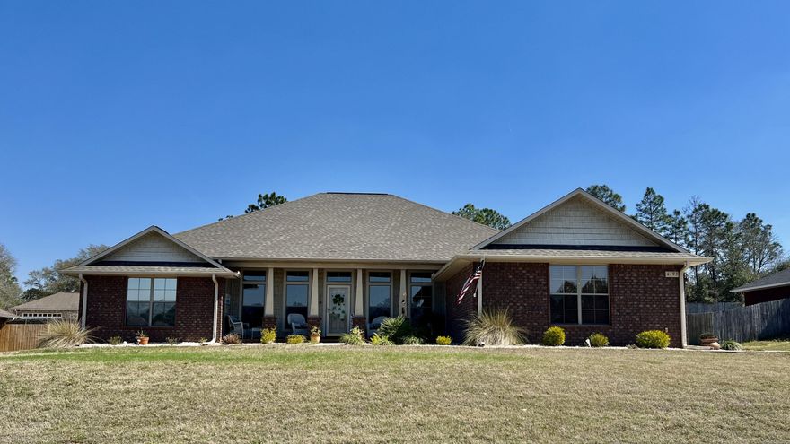 The wait is over! This home has an Inground Salt water Pool with an enclosure. This home has been meticulously taken care. This 4 bedroom/3bath home sits on a half acre and has a 3 car side entry garage. The kitchen is open with a wrap around bar, granite counter tops, ceramic tile, recessed lighting, handmade cabinets and a full sized walk in pantry. The spacious master bedroom has crown molding and a sliding door leading out the backyard. The master bathroom has a separate shower, garden tub, double vanities and 2 large walk in closets. This home offers a separate office/multi purpose. There is a formal dining room as well. This split floor plan has the 3 additional bedrooms on a separate wing of the house. One of the bedrooms has its one bathroom which has access to the backyard.