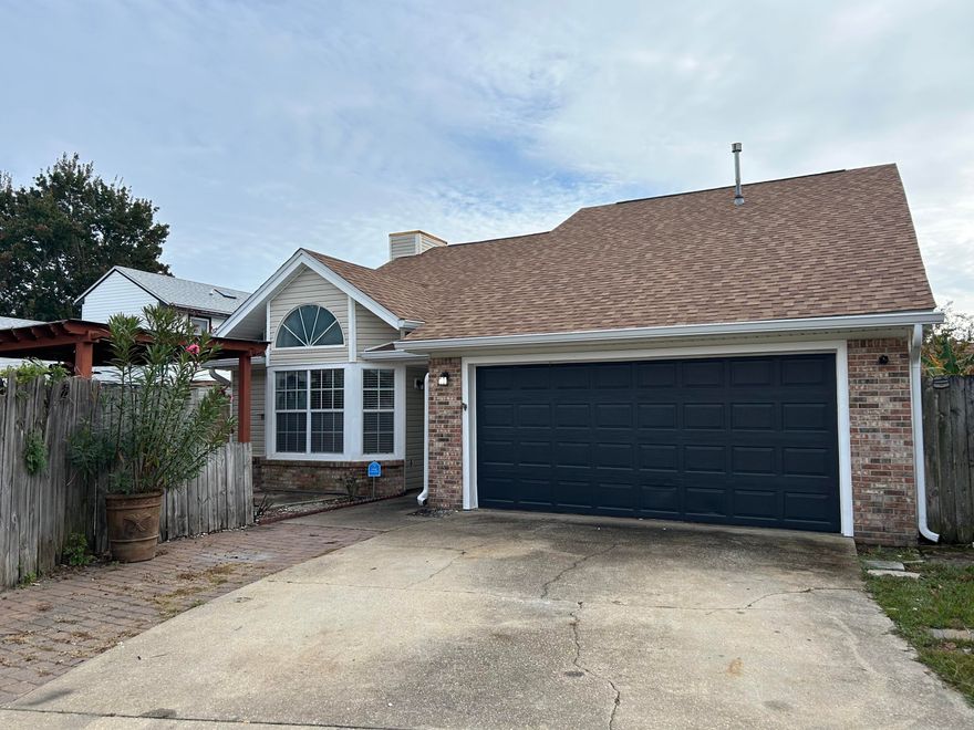 Great home nestled off the main road with  great outdoor areas in the front and back of the home. Inside has 3 bedrooms down with one large room upstairs that could be used for ''Kid Haven'' or a great game room. or a 4th bedroom. Master bedroom has vaulted ceilings with a door leading to it's own little patio. Master also has a walk in closet for all your clothes. Large living room is perfect for hanging out and entertaining. Come check this out and make this your new home.