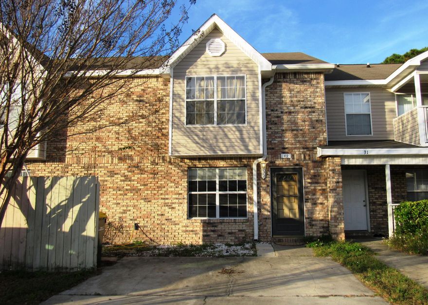 Convenient, versatile, and MOVE-IN READY are great words to describe this property with new paint and brand-new carpet. Chatelaine Estates is conveniently located within a mile radius of Uptown Station, The Landing, Okaloosa Island and much more. A short drive to either of the Air Force bases or Destin makes this a great location. Versatile plan has a lot to offer w/ a large living area, modern kitchen, dining room, and 1/2 bath downstairs. Upstairs are two master bdrs. each with attached baths. The main living area is low maintenance tile and the upstairs is carpeted. There is also a nice backyard and patio w/ room for grilling out. Easy to maintain and convenient to all FWB has to offer. Buyer to verify all facts they deem important. Owner is a licensed real estate broker or salesperson.