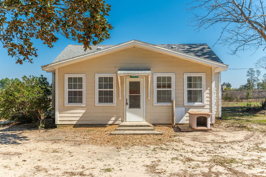 Charming two-bedroom, one-bathroom Florida cottage boasting 1192 sq ft of cozy living space, nestled on half an acre of lush land. Built in 1927, this quaint abode exudes vintage charm while offering modern comforts. Conveniently situated South of DeFuniak Springs and North of Freeport, with the added security of a gated driveway, it promises a serene retreat with easy access to nearby amenities. Application required- minimum requirements are a credit score of 600, monthly household income of $3000 and one year on the job. Pets are on a case-by-case basis.