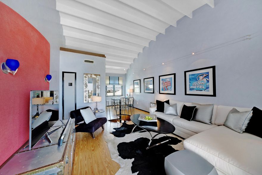 Seaside - Chic loft located in award winning Dreamland Heights bldg overlooking Seaside town center. As you enter the building an elevator will take you to the 3rd floor bringing you out to a private rooftop terrace. Enter this west facing unit and before you is a spacious master bedroom w/stacked washer & dryer & master bath with spa tub. A spiral staircase leads to the second floor opening to a gourmet kitchen and living area with balcony overlooking Seaside center and out to the Gulf. This sophisticated loft boasts NEW Venetian plaster, new windows & doors, resurfaced cabinetry, refinished floors, and viola fixtures designed by Swedish minimalist, Arne Jacobsen. Kitchen features include a Subzero fridge, Viking stove, & convection oven, Bosch dishwasher. Rental #'s at $80,000.Enjoy the conveniences of small town Seaside, with a market, restaurants, amphitheater & entertainment and the beach within sight. 