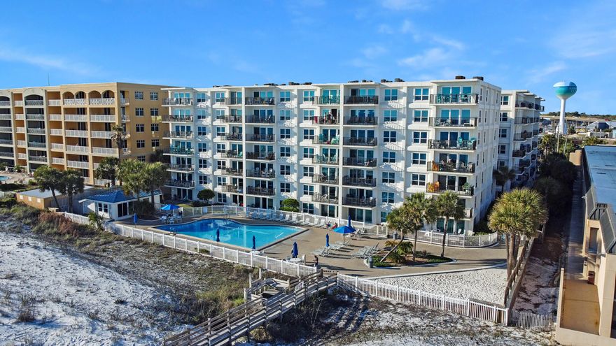 Welcome to the beautiful and private Sea Oats complex on Okaloosa Island. Boasting a 10% +/- ROI with Rental Projections of $65,000+ This 2 bed 2 bath condo is on the ground level giving you unhindered access to the pool and gulf right out of your back door! Tastefully decorated living room furniture and updated Luxury Vinyl Plank floors set this unit apart from the rest. New stainless fridge, 2020 hot water heater.