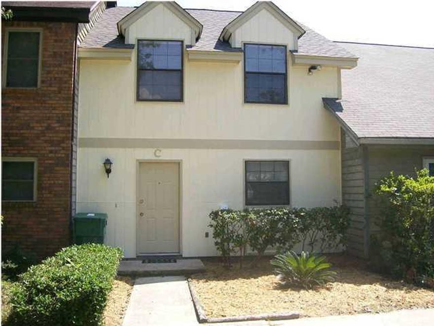 This cute, two bedrooms one and a half bath townhome located in Fort Walton Beach, close to Eglin AFB and Hurlburt Field, local schools and grocery stores. The homes interior is tiled and carpeted in the bedrooms, driveway for parking, small back patio which faces a pond. The kitchen features pretty dark cabinets and a fridge, dishwasher and stove, the living room is spacious and the townhome also has a separate dining room. Both bedrooms are full bathroom are located upstairs and are very spacious.