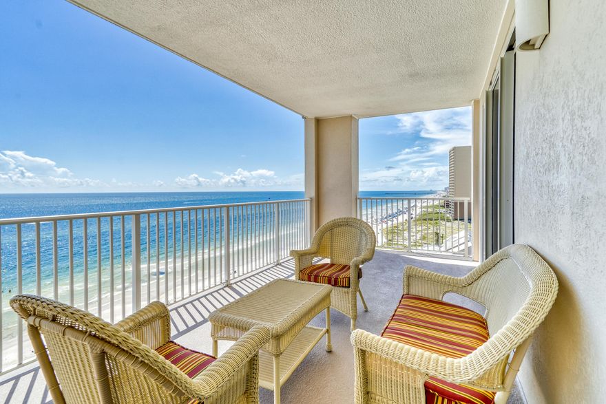 Welcome to Ocean Reef #1109 in spectacular Panama City Beach, Florida! This is a wonderful opportunity to put your touch on a large 4 bedroom, 3 bathroom, beach front condo with a HUGE corner balcony offering fantastic views and tons of room for the entire family. Ocean Reef is located on the desirable west end of Panama City Beach just 2 miles from Pier Park Shopping Mall, Frank Brown Park and 25 minutes to ECP international airport. Ocean Reef offers deeded parking under the building (no long walks across the street), a gulf front pool, grilling area, indoor pool and gorgeous deeded beach access. With gross rental income potential exceeding $70,000 you can't go wrong with this one!