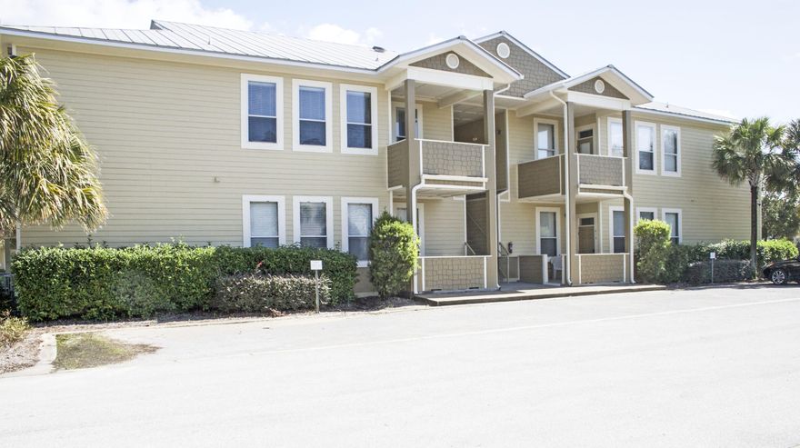 Off HWY 30-A. Enjoy all the amenities a 30-A lifestyle has to offer. Walking, jogging, biking, Topsail state park, across the street but best of all the white sandy beaches Topsail village offers a convenient location on the west end of Hwy 30-A, community pool, lots of green space, easy access to the Emerald Coast Parkway and is a short bike ride to the several beach accesses less than a mile away. 2nd floor 3 bedroom 2 bath condo features vaulted ceilings, a fully equipped kitchen with granite counters and stainless Steel appliances, laundry room complete with washer & dryer, Great convenient location, outdoor storage unit, you can use as a primary home, second home or vacation home with short term rental. Sold furnished with exceptions.