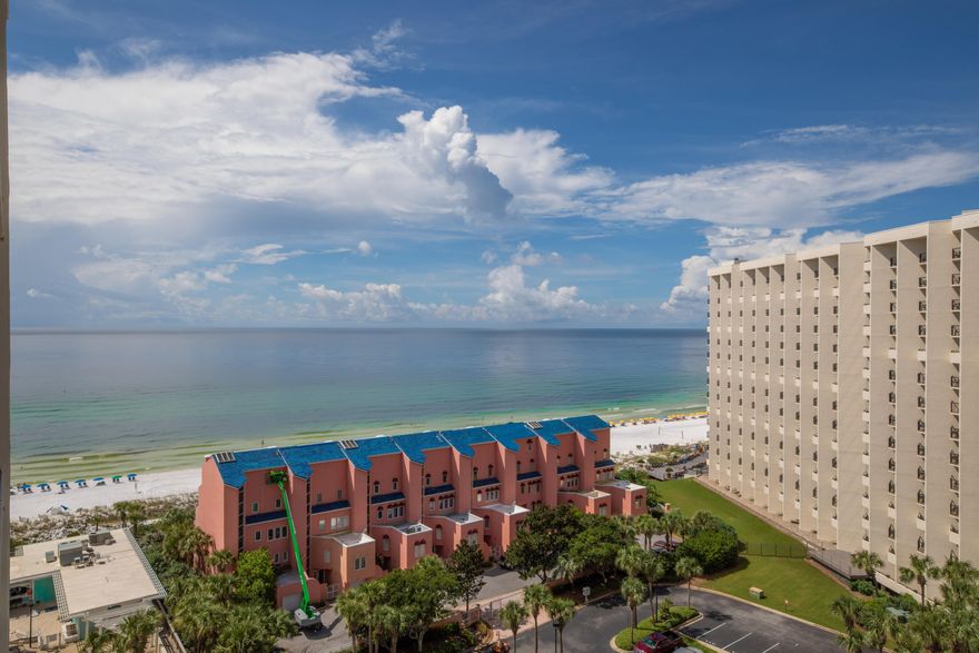 Recent price reduction!! Gorgeous views from this 10th floor condo in the popular Tides GULF FRONT building. Great 2-bedroom/2 bath with a huge balcony that provides incredible coastline views. This is a must see for anyone wanting to own a 2/2 in a gulf front building for well under 500K. Tops'l Resort is a private, gated, 52-acre gulf front resort that borders Sandestin Resort on one side & 4 miles of undeveloped preserve and state park to our east. Tops'l Resort has 600 feet of private beach and world class amenities that include multiple onsite dining options, 12 Rubico tennis courts, several pools (some heated), convention facilities, incredible fitness center/spa with weight room, massage, yoga, steam room, sauna crossfit and personal trainers on staff. Other features of this