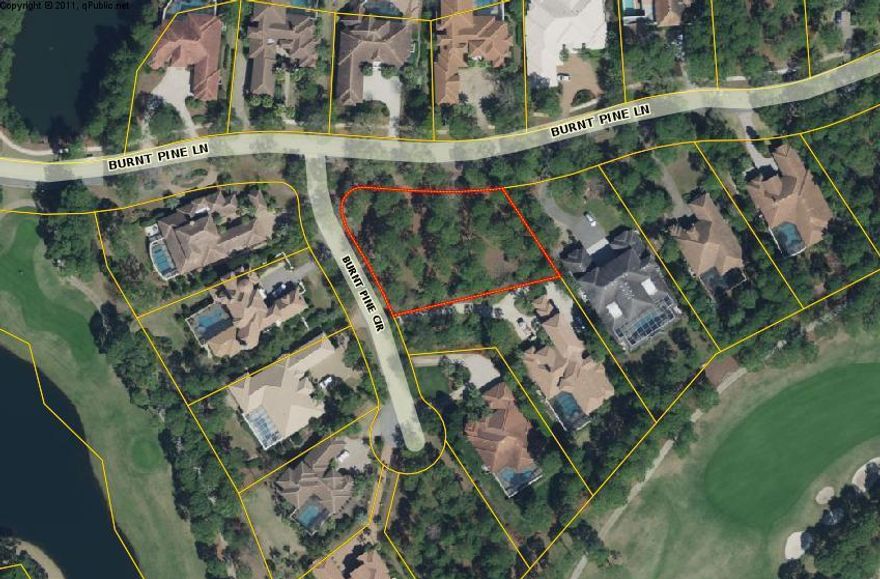 Estate Sized lot within the gates of the exclusive Burnt Pine Neighborhood. Over .6 of an acre sitting prominently at the corner of Burnt Pine Lane and Burnt Pine Circle. In close proximity to the Clubhouse and Entrance. Seller providing plans for an elegant, yet highly functional home. Build your dream home, with no build-out time, then enjoy all Sandestin has to offer. A short golf cart ride to the Village of Baytowne Wharf, 4 Championship golf courses, world class tennis facility, the shops and restaurants of Grand Boulevard, and a 98 slip marina.