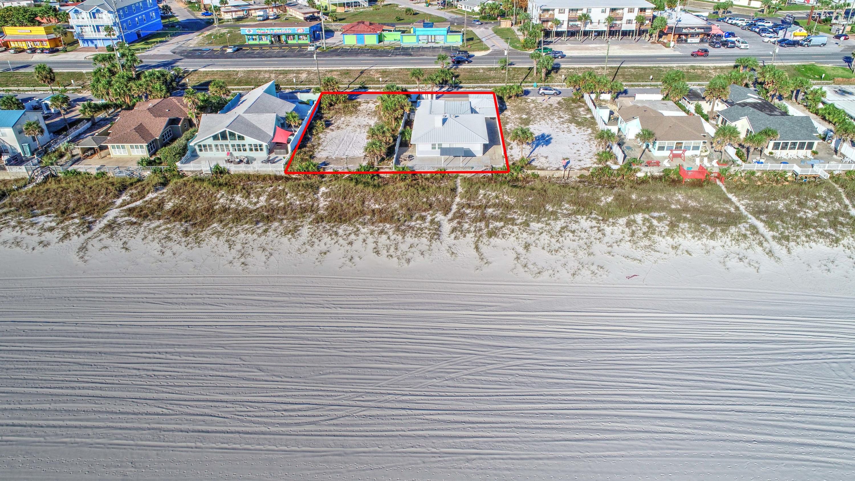 Unique Gulf Front Opportunity...There are a total of 3 60' x120' adjacent lots that can be purchased all together creating a total of 180' of Gulf Front property. Two different sellers involved. The lot at the east end of the 3 is listed on the Mls separately. This property has that Old School Beach House feel but with updated appointments throughout. The pictures really tell the story. It is an amazing luxury 1 story 5bd/4ba newly renovated home. (EVERYTHING BRAND NEW April 2019). Wide open beach (empty lots on both sides). Completely remodeled with shiplap, stainless steel appliances, fully equipped kitchen and all new furnishings throughout the home. It is a beach lovers paradise. The home boasts a large open floor plan. There are 2 masters one with a King bed and the other with a Queen