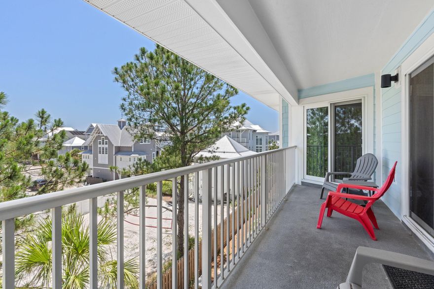 QUAINT & COZY third & top floor condo quietly tucked away in the beautiful beach front enclave of Beachside Villa's. The newly installed exterior siding makes a dramatic improvement, as well as a new roof and windows. Inside, is tile flooring, new kitchen cabinets and granite countertops. Situated just steps away from the sugary white sands the unit comfortably sleeps 8 with three nice size bedrooms and an adequately spacious living & dining area. The amenity rich complex boasts two pools (one heated seasonally), tennis courts, shuffleboard, clubhouse and even picnic spots. Convenient beach access (with seasonal golf cart transportation to the beach) makes this unit the perfect personal retreat or lucrative rental property. Located South of 30A in Seagrove Beach, the location is ideal for quick access to everything South Walton has to offer.