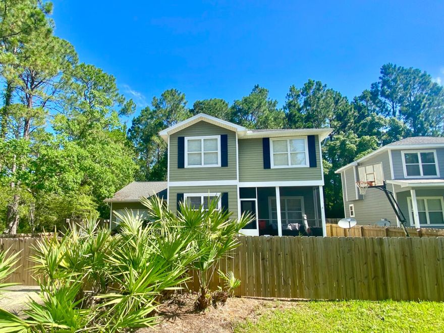 Motivated Seller. Serenity in the area of Santa Rosa Beach. North of Hwy 98 this beautiful home is your oasis amidst the bustling of the beach. The hardwood floors add to the charm of this spacious home. The renovated kitchen is ready to entertain your guests as they enjoy a cool drink on the oversized screened in porch. Need a space to work from home? No problem, this home features an additional cooled office space set up and ready to work. Relax in the sauna or read a book on the front screened porch. Fenced in yard. Also enjoy the outdoor shower, tankless water heater, modern light fixtures and fans. Don't miss this conveniently located, charming home minutes from Cessna Park, the beach and 30A.