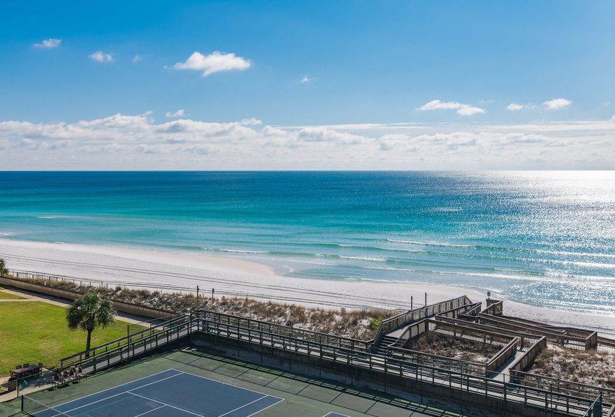Enjoy spectacular Gulf views from the 6th floor of the Holiday Surf and Racquet Club on Destin's coveted Holiday Isle. Fully furnished, this turnkey 2-bedroom, 2-bath condo is the perfect addition to your investment portfolio. Gross rentals: 2022 $50K; 2023 $42K; 2024 $42K. Low monthly CTO: ~$1586. New impact-resistant windows and doors with turtle tint. New water heater (June 2025). Updated flooring, cabinet fronts, and appliances. Building renovations in 2018: paint, walkway resurfacing, balcony rail replacement, and updates to the fitness center. Unit 607 features a split floor plan with balcony access and expansive Gulf views from the master bedroom and living area. Ask about special bundle pricing when you purchase Unit 607 and Unit 211 together and close by 12/30/25. This rare opportunity allows you to expand your portfolio with two exceptional properties in one of Destin's most desirable beachfront communities. Contact us today to schedule your private showing and discover why Holiday Isle represents the pinnacle of Destin coastal living and investment excellence.

Rental Link:
https://www.holidaysurf.com/rentals/holiday-surf-and-racquet-club-607

Holiday Surf and Racquet Club:
https://www.holidaysurf.com/
