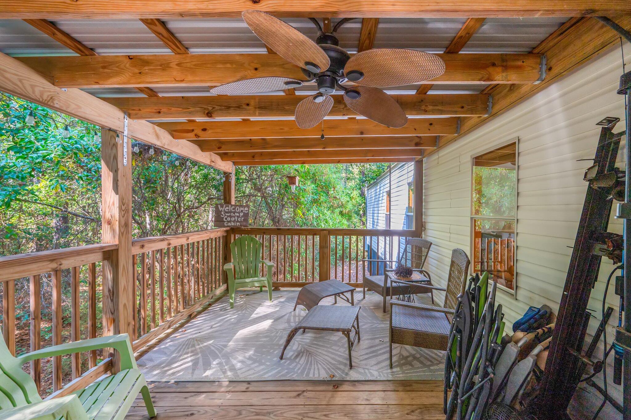 *Under Contract / 3 Day Kick out clause / Accepting offers & back up offers! New water heater!Roof replaced at closing or sooner already in motion!Copies of inspections available, appraised at asking.Price reduction!! Fully furnished!! Cozy 3/1 oasis seller used as a getaway retreat surrounded by lush trees and nature sitting on almost 3 acres! There's a live creek that runs through the property AND its adjacent to the Florida National Forest, so the land is protected from future building on both sides. Imagine having breakfast on the back shaded deck watching the deer gallop past. This home is a dream come true! A diamond in the rough and a must see!