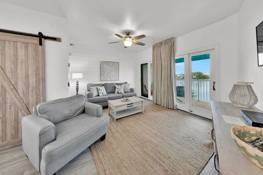 Great opportunity to own a serene beach getaway in the exclusive Carillon Beach Inn. Unit 311 is located on the 3rd floor with serene views of Lake Carillon.This unit is has been completely renovated and fully upgraded! Upgraded features of this unit include luxury tile flooring, spacious bathroom with dual vanity, quartz countertops, stainless steel appliances, shiplap and designer furnishings. Not to mention, laundry has been added inside the unit! Turn key and rental ready!  Enjoy astonishing sunrises and sunsets from the balcony overlooking Lake Carillon.