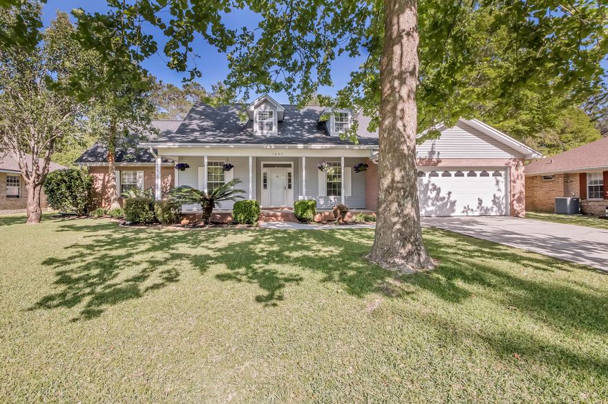 Lovely 3 bedroom 2 1/2 bath home located in gated Parkwood Estates just walking distance to Bluewater Elementary School!!! Pride of ownership is evident in this clean, well-maintained BLUEWATER BAY home that backs up to Eglin Reservation! You are welcomed with breathtaking curb appeal, and you will LOVE the quaint front porch where you can sit and enjoy watching the kids play while you visit with neighbors. Home has a formal dining room with french doors that could also be used as an office or playroom. The living room is spacious with a cozy corner fireplace and overlooks the heated/cooled sunroom and beautiful backyard.