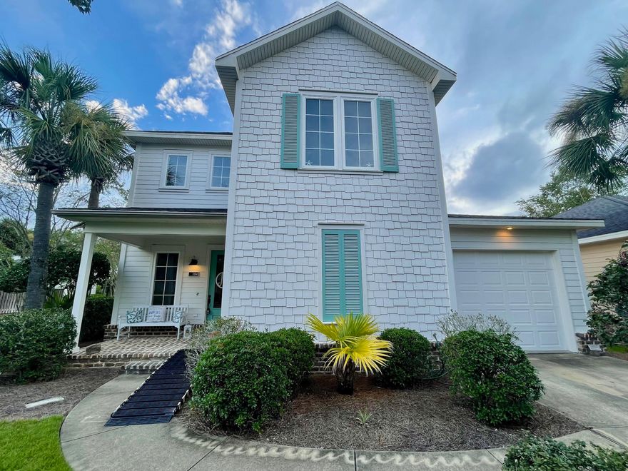 Beautifully maintained 2 story home in Santa Rosa Beach, FL. In populer Church Street Village This home has 3 bedrooms with the Master on the main. Granite countertops; tiled floors; hardwood staircase; carpeted bedrooms; Dinning room and a one car garage. This corner lot allows for a little more yard than an interior lot.
