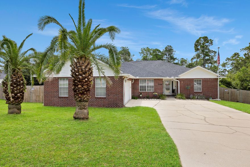 Beautiful home! Large fenced in lot on a quiet cul-de-sac. Yard building with power.  Large master bath with walk-in closet.  Eat in kitchen. Lots of room to grow with 4 bedrooms and an office space. Covered back porch with a deck. New roof in 2022. Security system will stay installed.