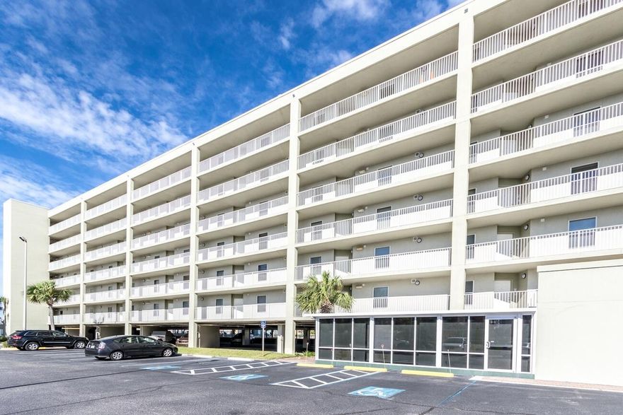 NEW NEW inside. Paradise Awaits! Seacrest Condominium on Okaloosa Island, 2 BR 2 BA sleeps 6. All new windows & sliding glass doors in (2022). Exterior of condo freshly painted (2022). This unit features NEW stainless steel appliances, granite & LVP flooring & professionally decorated. Master bedroom features king sized bed w/large mounted flat screen TV & private bathroom. The second BR has  a queen size bed & mounted flat screen TV & access to second bathroom. The living room features a queen sleeper sofa  as well as another large flat screen TV to comfortably accommodate 6 guest. Access the 31ft private balcony from the living area &master bedroom w/ views of the beautiful Gulf of Mexico. HVAC replaced in (June-2017) and hot water heater (April-2017). heated indoor/outdoor pool