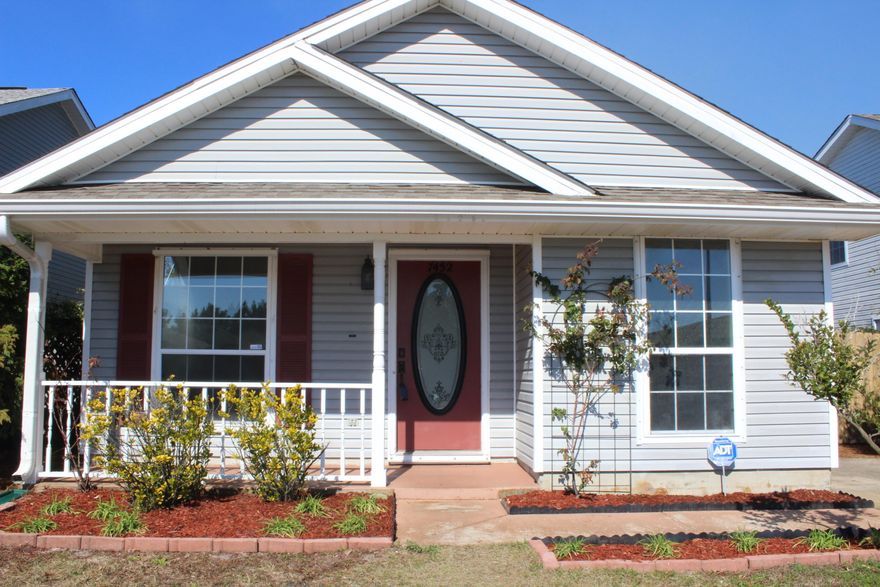 Affordable & Adorable 3 bedroom home with covered front porch & privacy fenced back yard. Home is convenient to shopping, beach, schools & Hurlburt Field. Home will be painted this week and ready for the new owners (new photos will placed in MLS 1/29) Spacious living room with large windows. A bright kitchen delight that has an eat in kitchen, breakfast bar and pantry. Kitchen has built in microwave, dishwasher, smooth top stove & refrigerator (conveys AS-IS). Tiled floors with matching tiled breakfast bar back splash. This also has a washer and dryer which conveys AS-IS. This home has the architectural roof (2005). Nice size yard with open patio, shed (sold AS-is), lawn pump & sprinkler system. Why rent? This is a great home or a rental property. Come see today...this will sell quickly!