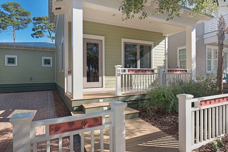 Energy efficient, certified ''GOLD STANDARD'' ''GREEN'' Home in Greenway Park! Interior features include water conserving stainless ENERGY STAR appliances, stylish Delta Graile & Grohe Water sense faucets and Rinnai Tankless Hot Water on Demand. Foam insulation, 17 SEER HVAC w/zones, 3 speed air handler and LOW-E impact casement windows are a few more of the energy saving features. Indoor air quality and the use of no/low VOC paints, all wood custom cabinetry, water based floor finishes and zero carpet help support the health and well being of its residents. The design emphasis is not only on a GREEN and Healthy Home but with the casual beach lifestyle in mind. Using natural light and passive solar the thoughtfully planned living area is bright, open and flows onto a large porch and paver