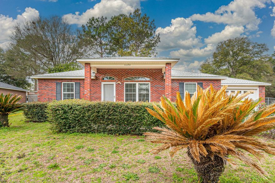 Your Next House to See Is this 3/2 all brick home! Why? Because features, sq ft, fenced yard size & overall condition add up to an exceptional buy! Laminate flooring throughout this split floor plan. Tile in kitchen and wet areas, granite kitchen counters, tile backsplash add just the right touch. Master bedroom has trey ceiling and cathedral ceiling in living area for lovely accents too.  Washer, dryer and deep freeze stay ('as is'). Call for a no-hassle showing!