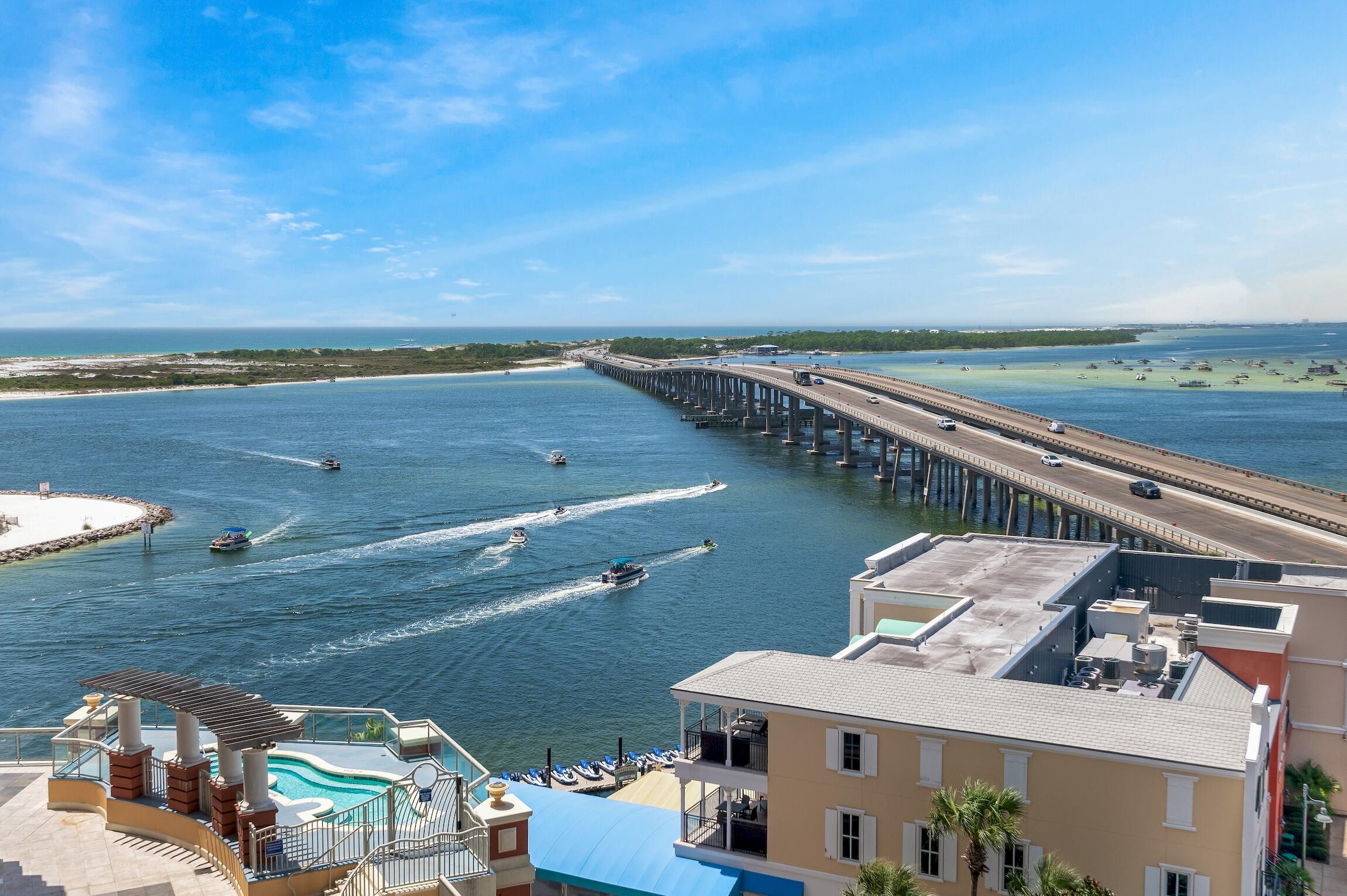 The Emerald Grande Resort at HarborWalk Village offers a luxurious and convenient lifestyle with breathtaking waterfront views, a wide range of amenities, and proximity to endless entertainment options, making it the premier waterfront resort in Destin. Currently a 5 Star Vaction Rental. Rental income provided upon request. Continue for more information.