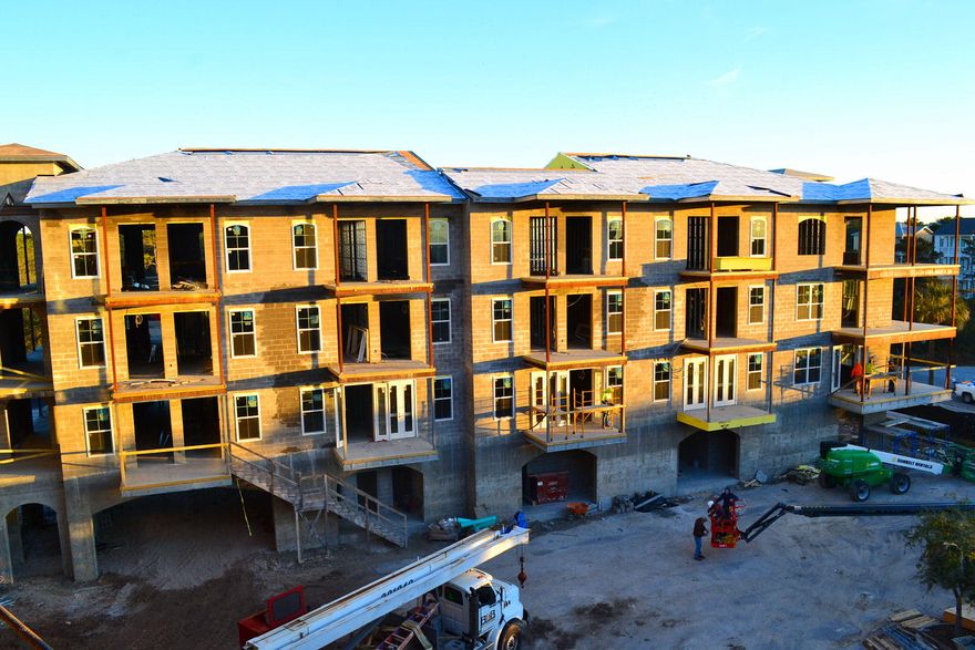 Spectacular Pre-construction Opportunity! BRAND NEW 2 Bedroom, 2 Bathroom Condominium with Bunk Alcove, 9' ceilings, 8' Doors, Large Kitchen Island and Breakfast Bar, Pantry, Quartz or Granite countertops, Stainless Steel Appliances, Porcelain or Vinyl Flooring, Recessed Lighting, and Owner's Closet! Buyers have interior selections to choose from! The awesome Gulf Place 'Pet Friendly' Community Amenities include 3 Deeded Beach Accesses, 3 Swimming Pools, 2 Tennis Courts, BBQ Grilling areas, outdoor Shuffle Board Courts & Corn Hole Courts, Restaurants, Cafe, Pizzeria, Shops, Art Galleries, Events, & Ed Walline Beach Park with Lifeguards, facilities, and boardwalk, Gulf Place Residences construction will be exceptional with poured concrete with high grade storm doors and windows!