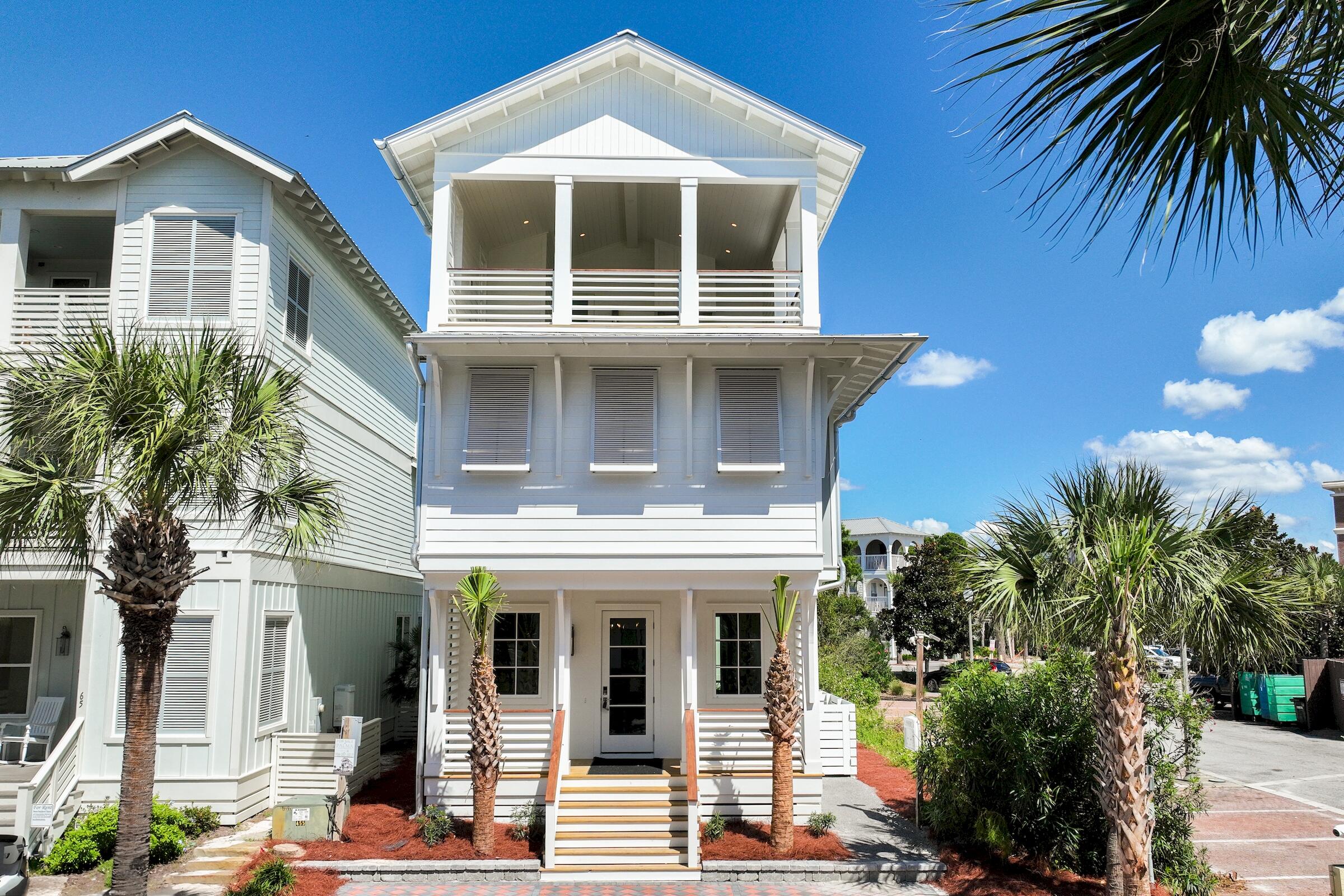 New construction in Seacrest Beach with WATER VIEWS!!! Spacious open floor plan 5BR/4.5BA with room for a pool!. Plenty of room for family and friends. Tastefully decorated with Thermador appliances, upgraded tile and fixtures. The very large covered third story terrace complete with outdoor kitchen is perfect for entertaining and simply relaxing and taking in the gulf views. Seacrest Beach features the largest resort pool on 30A, a neighborhood tram and deeded beach access. Conveniently located in the heart of Seacrest Beach, between Rosemary Beach and Alys Beach. Walk or ride a bike to all of the shops and restaurants.