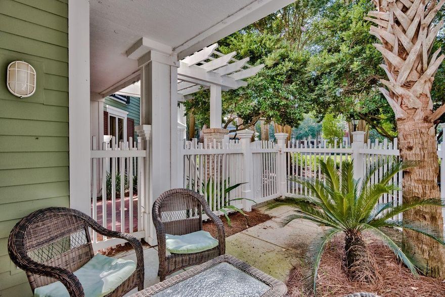 Conveniently located on the third floor of Pilot House, this fully furnished studio provides a spacious private patio and direct access to the Amenity Terrace. Walk out your private gated patio/courtyard and enjoy direct access to the resort pool, fitness center, grilling areas, outdoor fireplace, lush gardens and green space. Freshly painted with grey wood flooring, sleeper sofa, a kitchenette, bistro table, and  landscaped patio for entertaining. Centrally situated close to the action and entertainment of the Village of Baytowne Wharf, a short stroll to the Conference Center, and a ride or shuttle to the beach and the amenities Sandestin Resort has to offer. Completely furnished, rental capable, and waiting for you to enjoy!