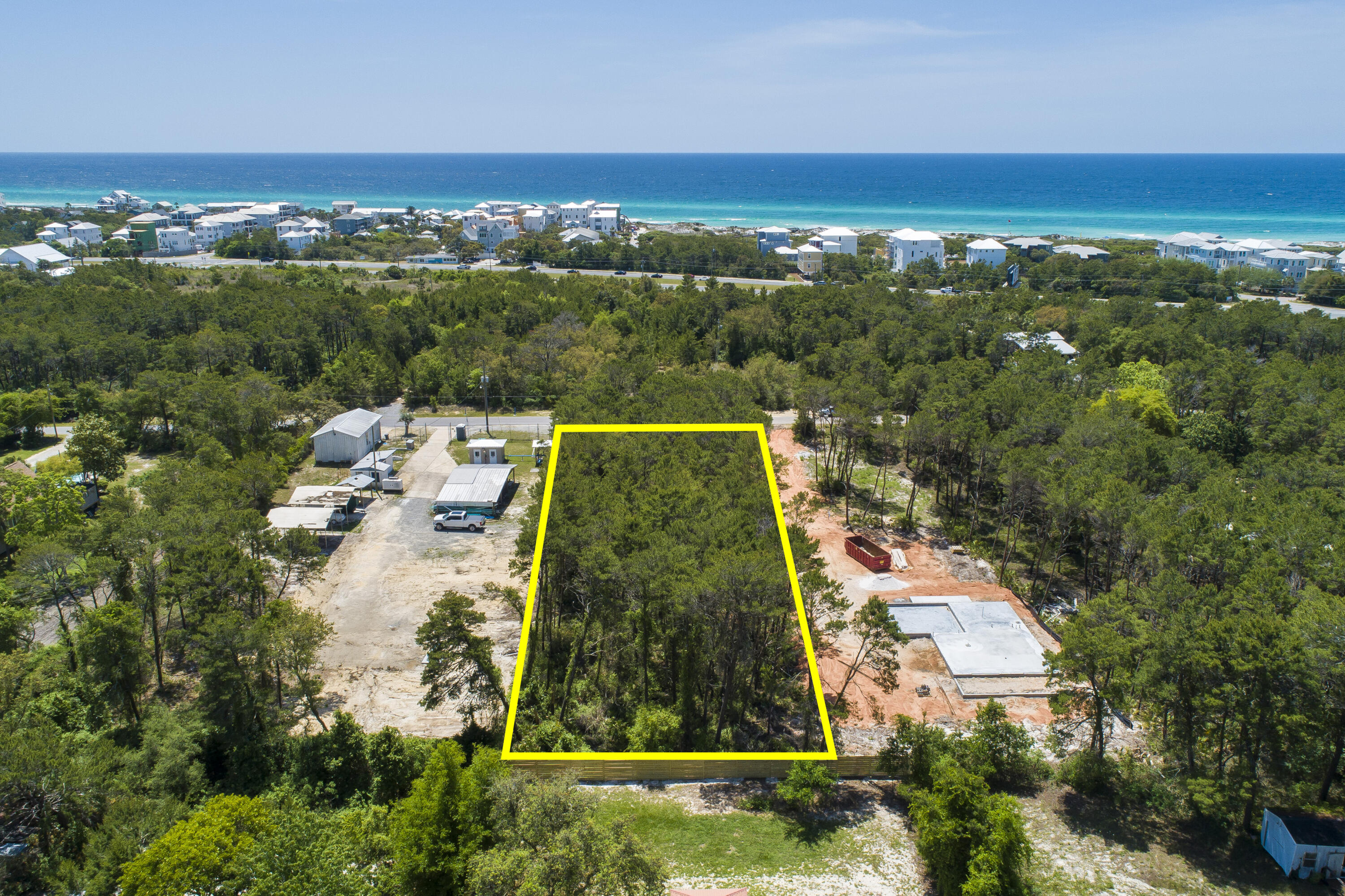 Unique 81 x 297 lot. The lot can be split . Very quiet street in Inlet Beach. Walking distance to the beach. Zoned Infill, Check with zoning on details. Call Sharon Farr if you like more information. 850-258-6401