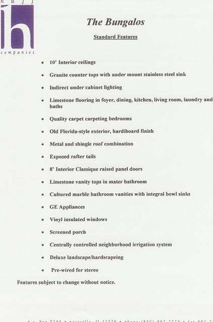 BUNGALOS AT SANDESTIN - Residential