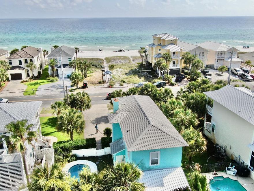 LAGUNA BEACH! Directly Across the Street from the Beach, Beach Access w/ Private Pool! The perfect location for a vacation rental or family retreat, this home is located in the heart of Laguna Beach. With 3 Bedrooms and 3 full Bathrooms, as well as a small bonus area for additional sleeping or office space, it comfortably accommodates a family of 8-10. One bedroom and full bath are located on the main level. The side entrance offers easy access to the mud room/laundry area from the pool & side yard. The 60' lot allows for a spacious private pool area with grassy area for lounging and game playing. With several porches to choose from for watching the Sunset over the World's most beautiful Beach. The current owner enjoys spending Winter & Spring here, and then the Summer rental income.