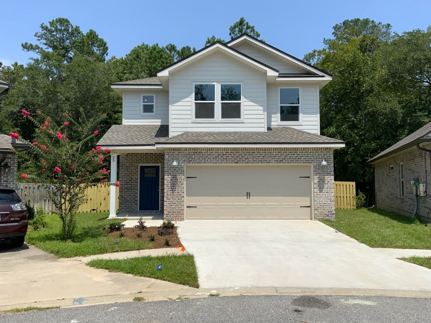 CRAFTSMAN STYLE 2 STORY features open family/dining/kitchen area with mud room & 1/2 bath downstairs.  Kitchen has features like quartz or granite countertops, larger corner pantry, work island with bar seating plus dining area, LVP in common areas, carpet in bedrooms. White shaker style cabinets, mud room area has locker space plus large walk-in closet. UPSTAIRS are 3 generous bedrooms with 2 full baths & loft/laundry area.  Double vanities in both bathrooms, tiled shower in owners bath, owners suite has large walk in closet. Jack & Jill bathroom between two extra bedrooms. All brick construction, with hardi, privacy fence, irrigation & well.  Mid-late July completion, call for more details, plan and elevation may vary slightly. Up to $10000 in closing cost with builder preferred lender.