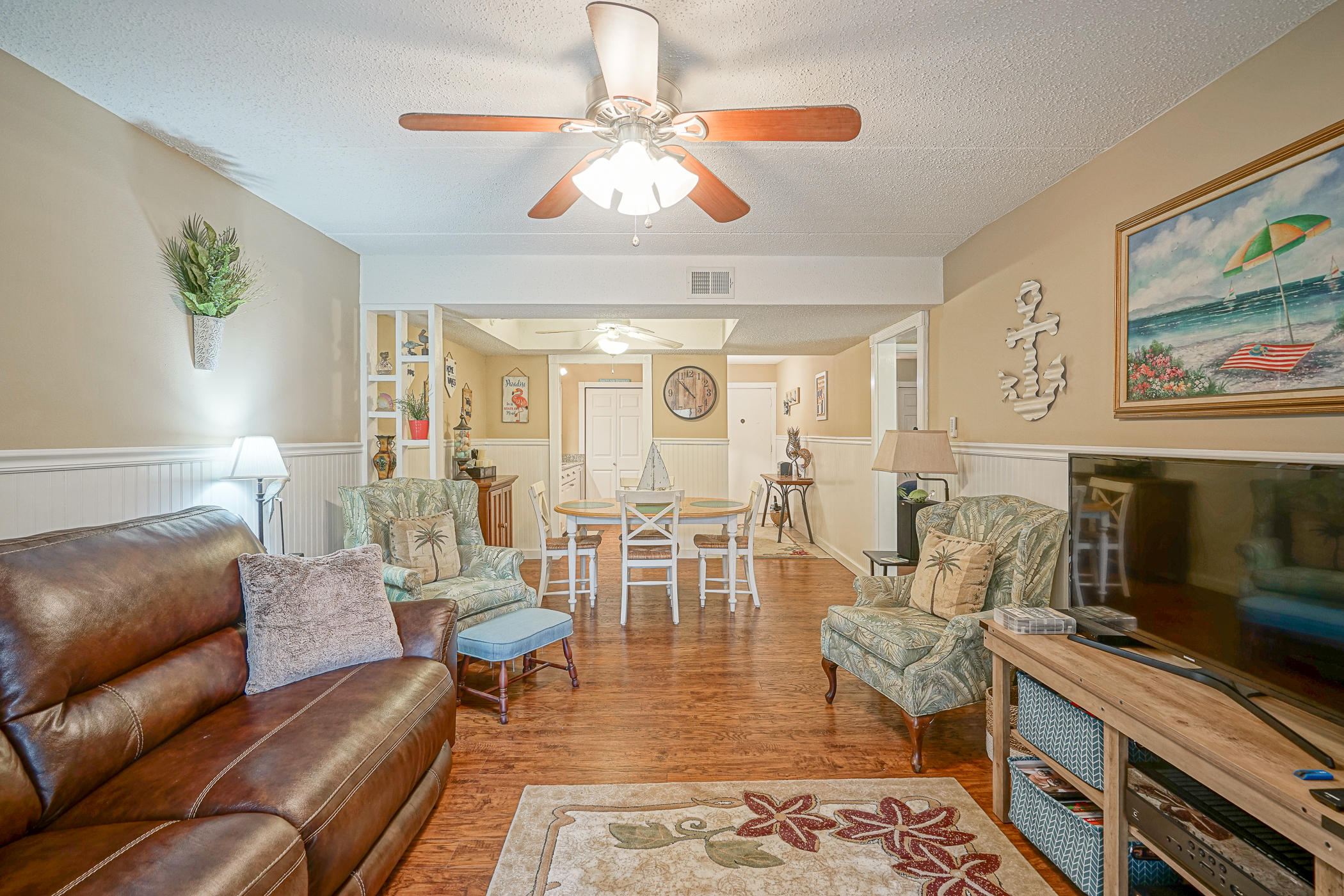 You will fall in love with this Beautifully updated 2 bedroom/ 1 bath furnished unit at the Cedars! It has everything you need to enjoy living by the water. Take a dip in the pool, fish from the shore, or just enjoy the views and close proximity to both bases, beaches, shopping, nightlife, eateries and Downtown Fort Walton Beach! This end unit has 2 large bedrooms with king beds, kitchen has granite countertops, and the covered patio lets you enjoy the beautiful courtyard. An Owner storage unit is located on the exterior patio. Complex has a beautiful pool, recently updated laundry facility, elevators and a dock on the sound for fishing and viewing the beautiful Santa Rosa Sound!All that is missing is you!