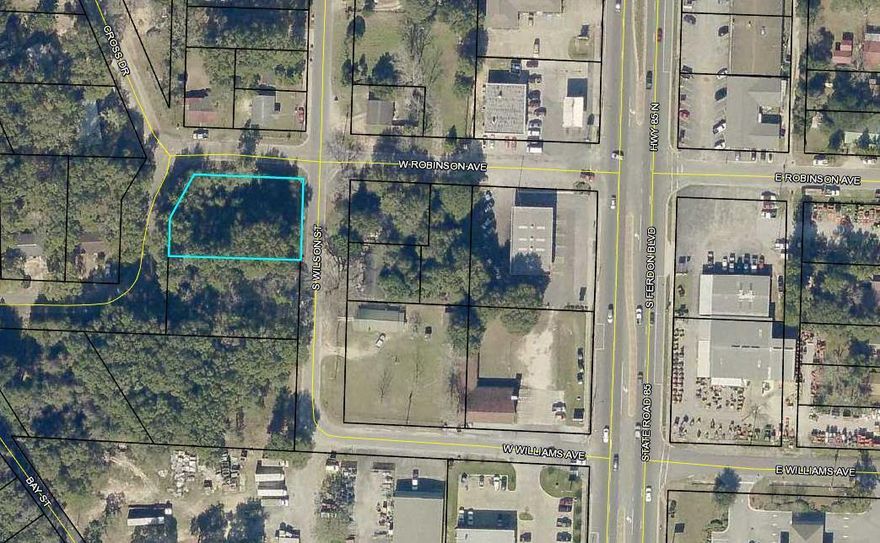 Corner location with R2 Zoning and Future Land Use as MDLR. Level lot that once had a house on it, when it was removed is unknown. The Property Appraiser's records show the property was improved as late as 2004. There should be some utilities in place but any and all are conveying ''AS IS''. Property is located just over 300 feet from Hwy 85S.