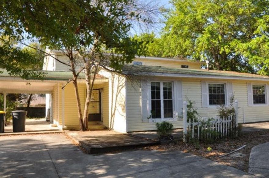 REO. Investors come take a look! This home has so much potential. The first floor comes with a large open floor plan, which includes a living room and kitchen. There is also a ''studio'' type room, with a bedroom, bathroom, and kitchenette on the first floor. Outside the home you have a 1-car carport, covered patio, and an open balcony on the second floor. Being sold AS IS. Bank of America employees, spouse or domestic partner, household members, business partners and insiders are prohibited from purchasing.