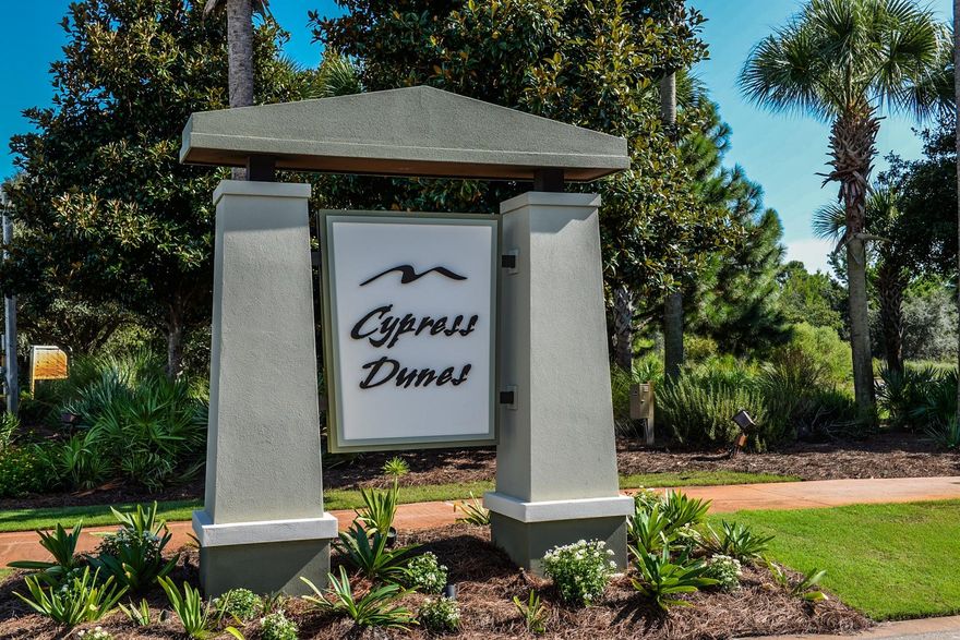 Incredible opportunity to build in one of Scenic Hwy 30A's hottest neighborhoods. Lot 57 is lowest priced lot in Cypress Dunes that backs up to Top Sail State Park. This location will allow your dream home to always have gulf views from the 2nd and 3rd floor. Cypress Dunes amenities include a 4000 square foot Infinity Edge pool with breathtaking Gulf views, hot tub, workout room with Gulf views, Owners Clubhouse with kitchen, outdoor covered lounging area with a fireplace & second floor sun deck, tennis courts, security, limited yard maintenance, lake with Cypress trees and boardwalk, large recreational lawn area & another community pool facility located in Phase II. The Beach Cottage style homes are built by John Willis Homes.