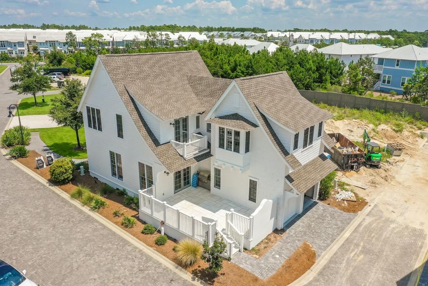 Located behind the gates of one of 30A's most exclusive communities sits the thoughtfully designed residence at 87 Grace Point Way. Upon entering the front door you are greeted with custom wood work and high end finishes throughout. The kitchen was designed with entertaining in mind featuring an oversized island and ample cabinet space. The first floor patio creates a seamless extension of the living area and effectively blurs the line between indoors and out. The first floor bedroom is situated on its own wing off of the living area and features an en-suite. Upstairs you will find the master suite along with two additional bedrooms and a balcony complete with gulf views. Pure relaxation is just steps away at the WaterSound Beach Club.