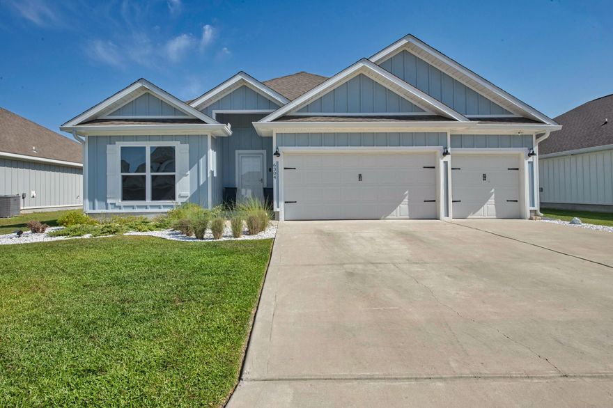 One of the best priced homes in Forest Bay Estates. Great location in Gulf Breeze with a beautiful community pool. The floor plan is perfect with 4 bedrooms, 3 bathrooms and a 3-car garage - perfect for a golf cart! The sellers added a privacy fence to the large yard, screened-in back patio, plus an extended patio area creating more room for entertaining! The home features a large breakfast nook and a custom office making a very comfortable open design for easy entertaining both inside and outside. Beautiful granite counter tops in the kitchen and baths, all stainless-steel appliances, quiet dishwasher, smooth top range, large island bar and a corner pantry. Come check out this beautiful home!