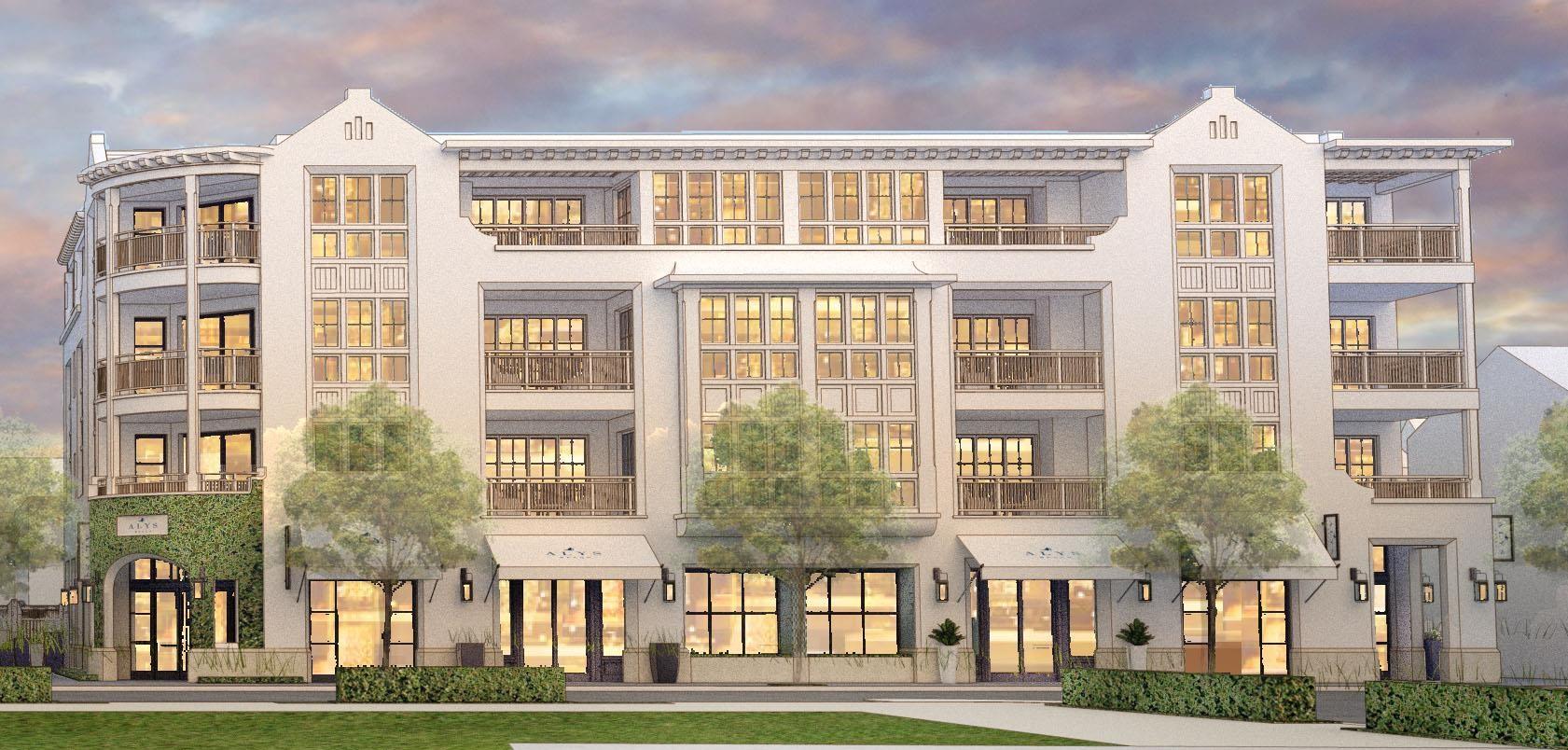 Both the Camden and Whitby hold a new and prominent luxury residential location in the Town Center of Alys Beach, as well as offering a unique retail experiences. Architectural cousins, related but unique, each building is expressive of its own distinct personality. The architecture of these new buildings borrow from the rich traditional vernacular of Bermuda and the sculptural plaster language evolving at Alys Beach and are seamlessly woven into the fabric of the Town Center. The architectural details comprised of retail steel windows, iron balconies, crafted tile and large openings add a touch of modernity to the traditional and familiar forms of the massing.These residences were carefully crafted to take full advantage of their prominent location anchoring the Amphitheater. Each