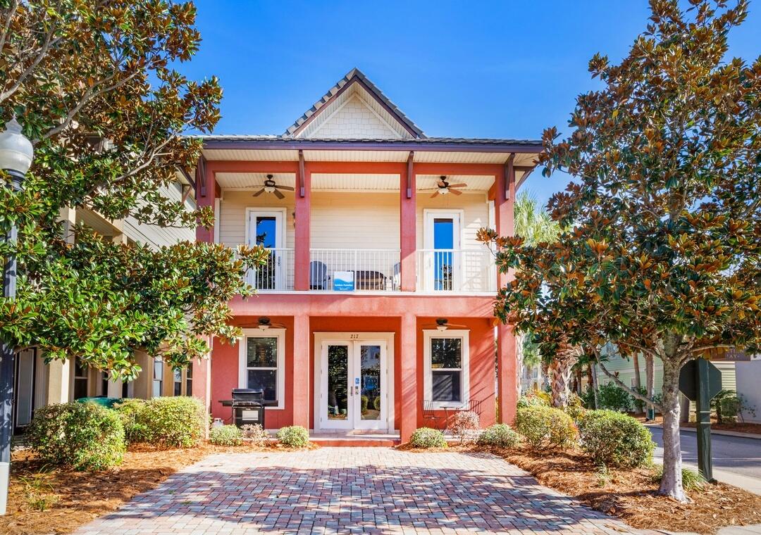 Welcome to Tahitian Paradise in the gated Villages of Crystal Beach! Just a short stroll or trolley ride to Destin's sugar-white beaches, shopping, and dining, this fully furnished 4BR/3.5BA retreat is ideal for both relaxation and rental income. Featuring two king master suites (one on each floor), a queen bedroom, and a bunk room for 4, it's perfect for hosting family and friends. The open-concept layout includes granite countertops, stainless steel appliances (with a new stove and fridge), and new LVP flooring upstairs. Enjoy your private balcony or unwind at the 33,000 sq ft lagoon pool with waterfalls and tropical landscaping. With its prime location, stylish upgrades, and strong rental potential, Tahitian Paradise delivers the ultimate Destin dream.