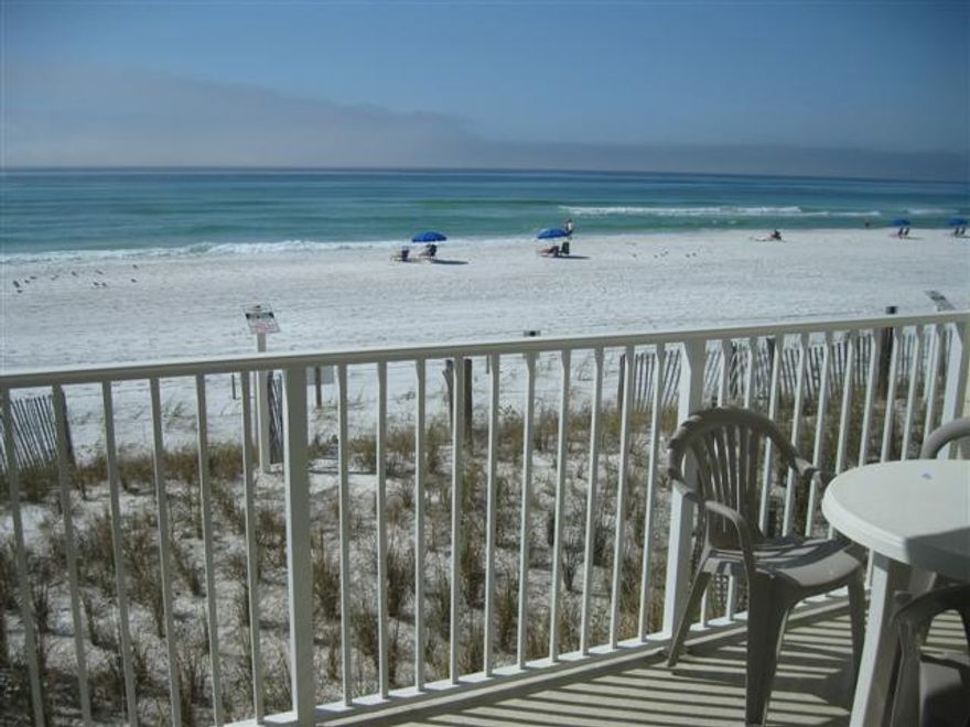 A rare find at Cabana Club located on highly desired Scenic 98 in Destin.Enjoy the extremely spacious living room and large balcony plus a King sized master suite and 1.5 bathrooms. A beautifully remodeled kitchen with granite counters and wood cabinetry! #103 is already on a seasoned rental program - buy now and enjoy the high dollar summer rental income. Cabana Club offers gated beach access, lush landscaping and a bbq grill area. Any owner on the Sea Oats rental program can use their pool. Updated interior photos will be added after next rental turn!