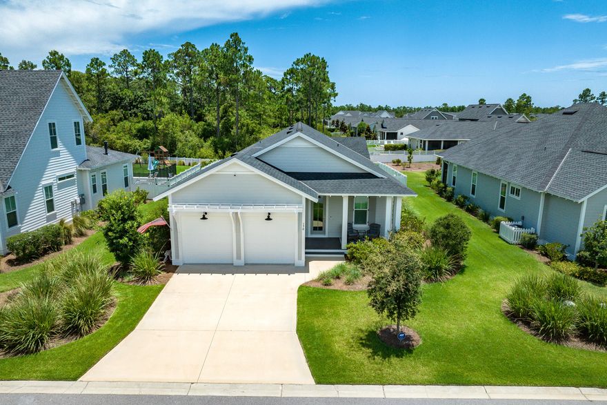 Welcome to this exquisite 1-story Bayberry II  by Huff Homes, offering 4 bedrooms, 3 luxurious bathrooms, a screened-in porch, and a 2-car garage, all situated on a premium lot. This home is adorned with high-end upgrades, including quartz countertops, elegant Medallion wood flooring, crown molding, and Plantation Shutters. The fenced-in backyard and garage shelving add to the home's practical charm. The kitchen is a chef's dream, featuring Bosch stainless appliances, a gas range, vent hood, microwave drawer, under-cabinet lighting, and a ceiling-height backsplash. Nestled in the highly sought-after Watersound Origins community, this home offers access to exceptional amenities. Enjoy the Village Commons pool and fitness center, sports courts, miles of scenic nature trails, unlimited golf, and ample green spaces for outdoor activities. The newly developed Watersound Town Center adds convenience and excitement with a Publix Super Market, delectable restaurants, healthcare facilities, a weekly Farmers Market, and more, all at the neighborhood's entrance.
Experience the perfect blend of luxury and convenience in one of South Walton's premier neighborhoods.
