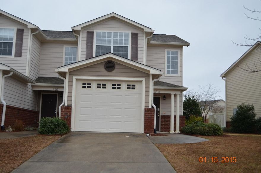 This property is an REO home. Great location in south Crestview and mins from the interstate and Duke field, this popular location and unit boasts 2 bedrooms and 2.5 baths with an oversized laundry, dining area, living room and galley style kitchen. Both bedrooms upstairs have their own baths. This is a more popular end unit and has view of the community pool area. A side walked community, this home is perfect for first time buyers, or investors alike. As with most properties in the subdivision, this home will not last long so call today before it is gone.