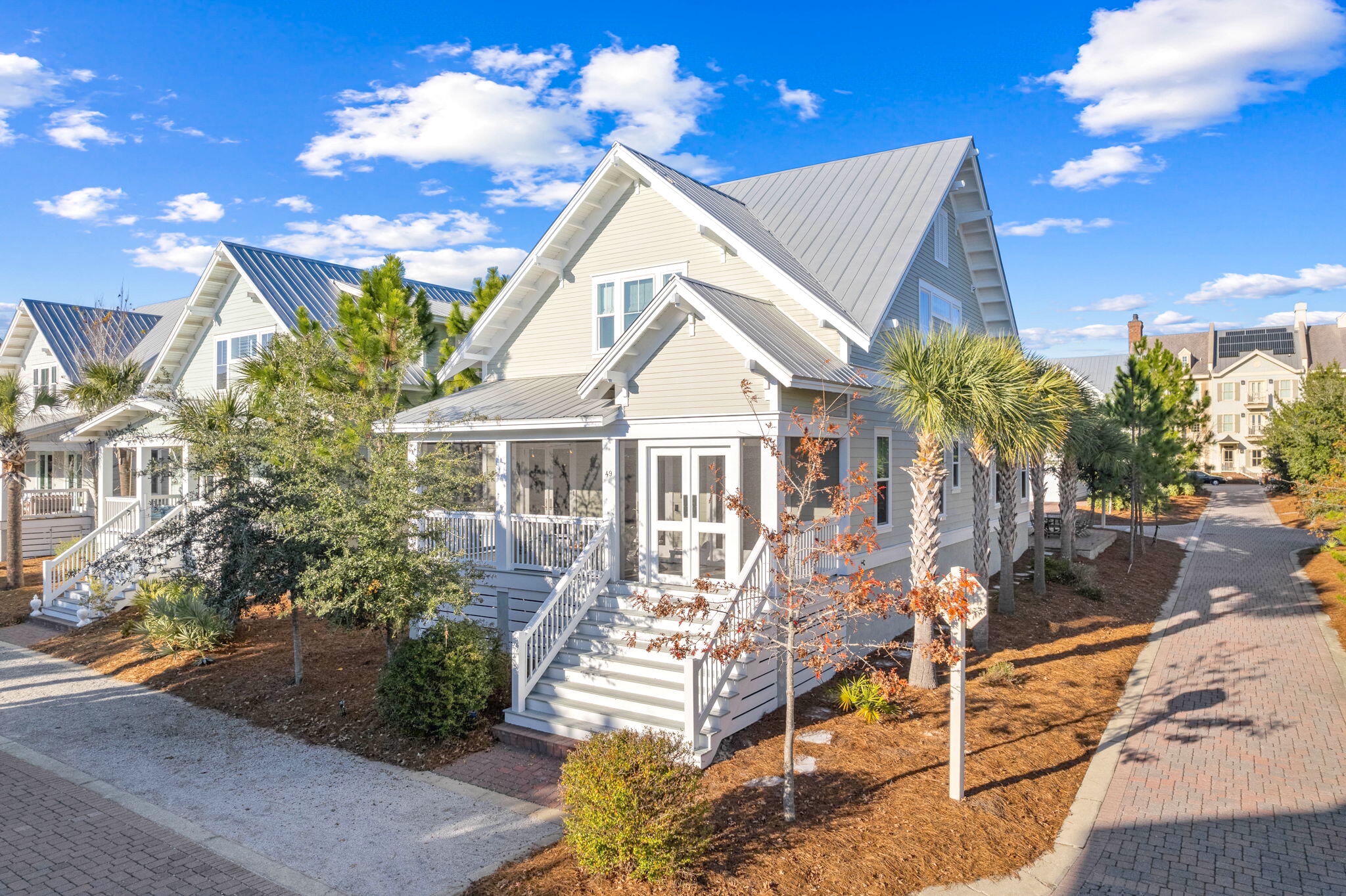 Custom ''Pink and Palm'' 6-seater golf cart included! Owners here through July 4th, $14,267 on books for the remainder of July alone then rental is blocked off. Buyers are moving to a non-rental asset. This is the best value in Prominence by far. Custom bunks, fully renovated with all new hardwood floors and furniture and decor, and onboarded with Stay On 30A ready to generate income for the next owner. Steps away from the Big Chill, private Watersound Beach Club access, and Deer Lake State Park for public beach access. This house checks every box: Perfect floor plan with first floor master, sprawling kitchen and living room, two-car detached garage, screened in porch, corner lot, outdoor patio dining space, custom bunk room, steps to Big Chill and two community pools. Buyer to verify all dimensions, data, information given on this listing.