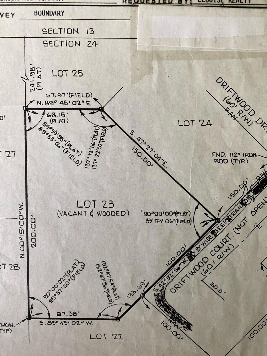 Over 1/2 acre lot to build your dream home.  There are no HOA fees in this desirable neighborhood and you will be just minutes from the boat ramp.  There is a for sale sign on property.  All information and measurements should be verified by the buyer.