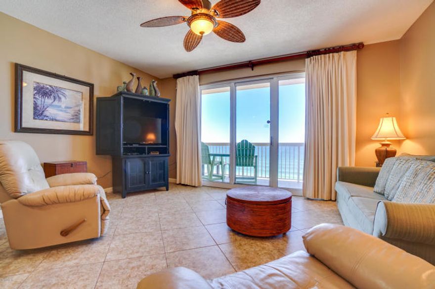 Perfect elevation and in great shape! Incredible price for this turnkey 1BD/2BA at Seychelles! Features tile upgrade throughout, built-in bunk beds to accommodate additional guests, spacious balcony. Conveys fully furnished with all appliances, including washer/dryer. Seychelles complex is very well kept and HOA fee includes electric! Located next to Schooners, a popular beach bar/restaurant among tourists and locals, and within a short distance to various attractions, shopping, entertainment, and activities, Seychelles' location is a desirable for owners and guests. Seychelles offers a covered parking garage, two pools, kiddie pool, hot tub, conference center, fitness center, game room, and secured access to the building. Enjoy spectacular views of the Emerald Coast from your balcony